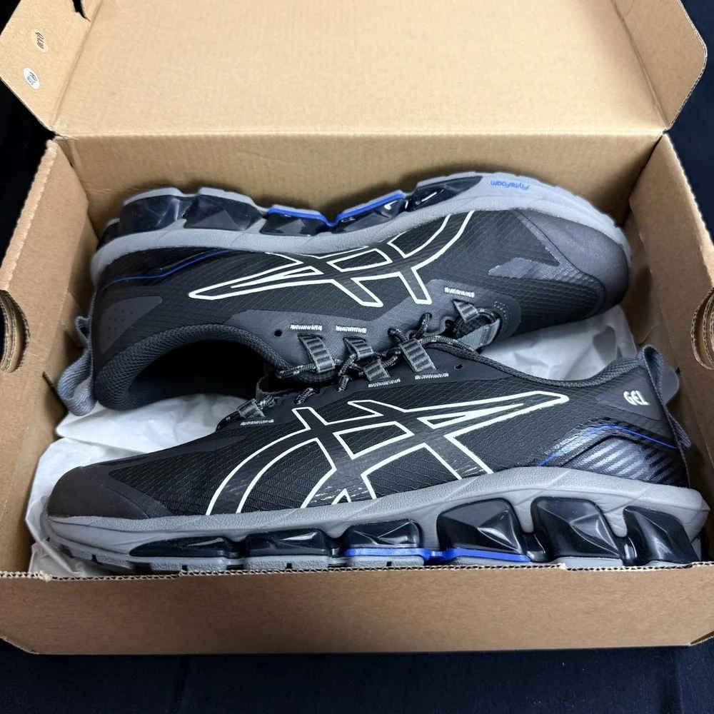 Asics Gel-Quantum 360 VII Running Shoes Grey Blue 1201A881-251 Men's Size 7.5